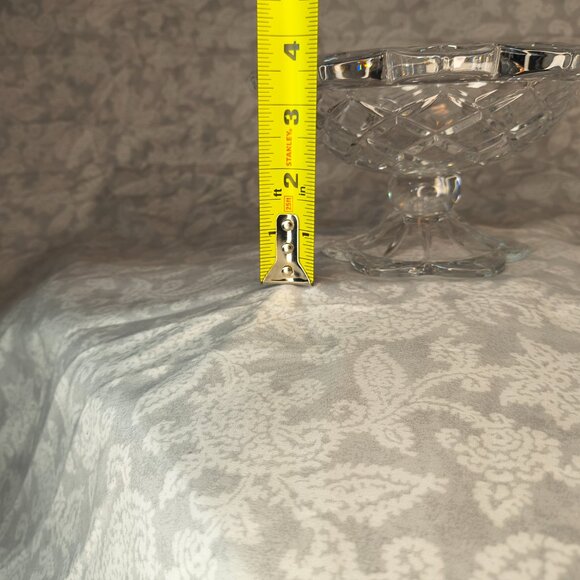 Vintage Polonia Crystal Pedestal Compote/Candy Bowl - Picture 6 of 9